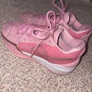 Nike Pink and Gold Women's Sneakers